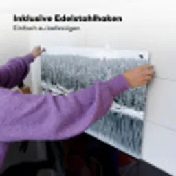Bos - Reflectie - Meer - Winter - Serene Inductie beschemer met haakjes klein -ky-ophangen-de