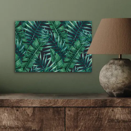 Bladeren - Tropical - Jungle aluminium wit klein -sfeer2