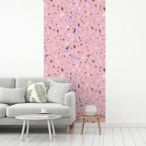 Terrazzo -  Patroon - Kleurrijk - Roze fotobehang vinyl groot 64 -woonkamer