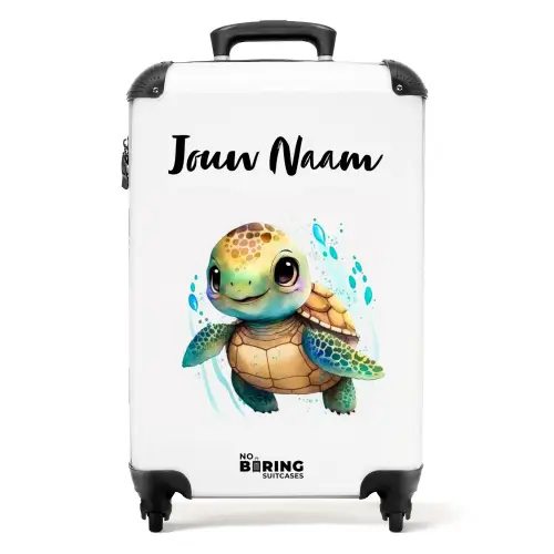 Ziggy Zeeschildpad NBS - Handbagage koffer - Kinderen Unisex middel -productfoto_recht