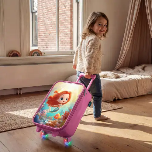Zeemeermin - Vissen - Koraal Kinderkoffer - Roze klein -sfeer1
