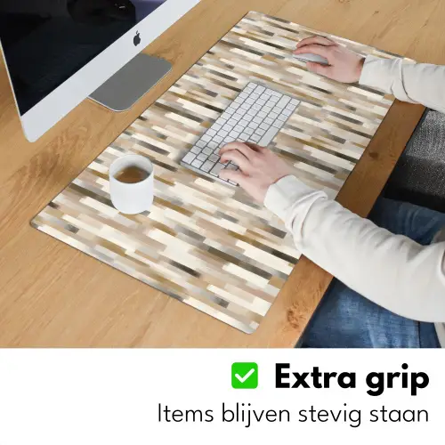 Abstract - Patroon - Kwaststreken Muismat XXL klein 681 -sfeer3