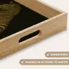 Zebra - Strepen - Goud Dienblad Rechthoek middel -USP_HandgreepNL