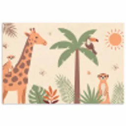 Dieren - Tropisch - Safari - Kleurrijk poster papier klein -3d
