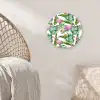 Inductie beschermer - Flamingo - Bladeren - Afdekplaat voor kookplaat - Tropisch Wandcirkel kunststof plaat 5mm dik klein -sfeer5