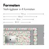 Rozen - Vogels - Pastel - Kleurrijk Muismat XXL klein 681 -sfeer5