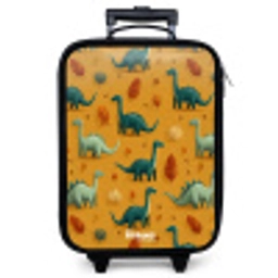 Dino - Dieren - Patroon Kinderkoffer - Zwart klein -zzz_website3d