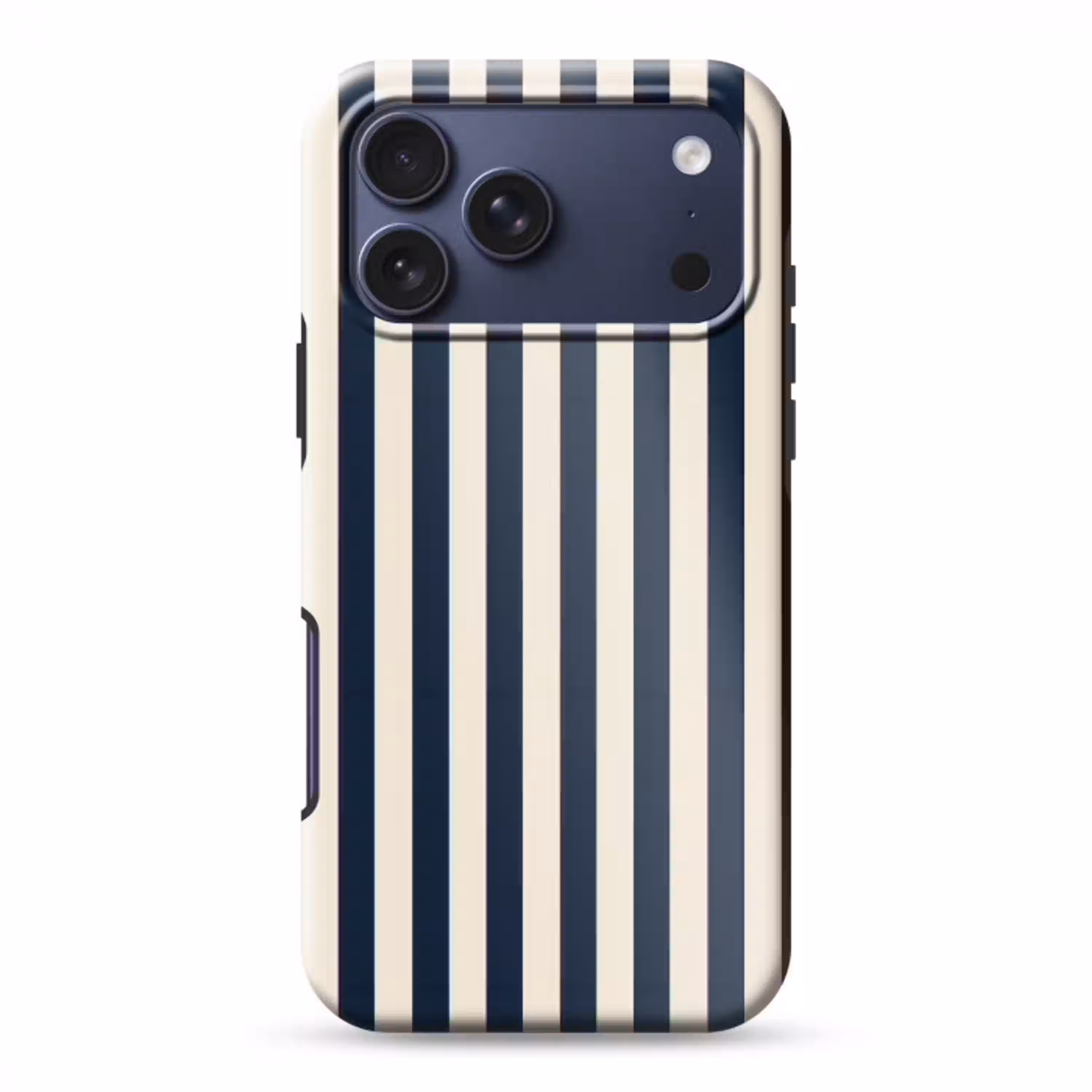 Verticale strepen - Blauw - Crème Toughcase MagSafe Apple iPhone 17 Pro Max klein 1019 -3d