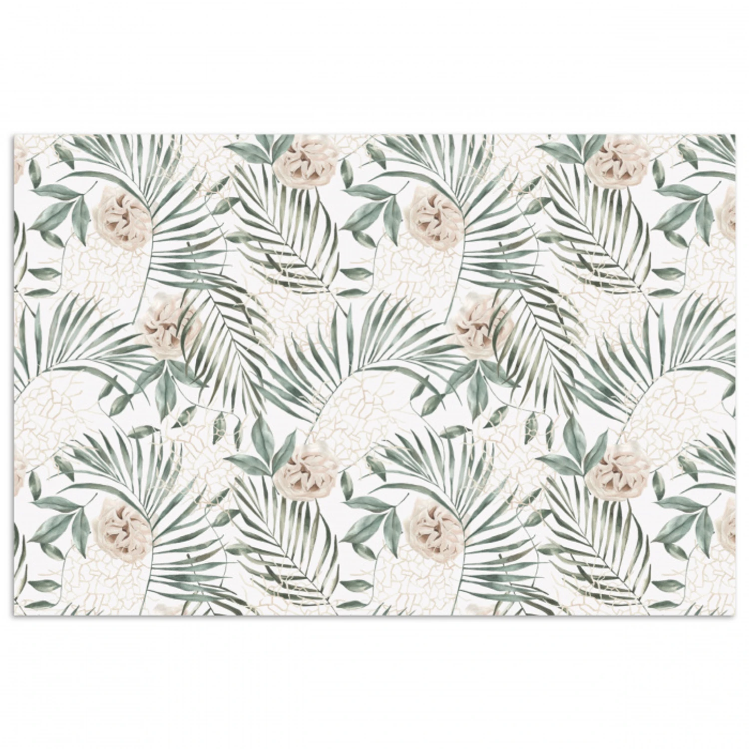 Bohemian - Bloemen - Bladeren - Jungle - Tropical poster papier klein -3d