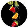 Fruitige Waterdans KitchenYeah - Keuken - Wandcirkel Forex klein -3d