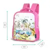 Busje met dino's Kinderrugzak - Roze middel -productfoto_formaten