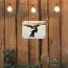 Vrouw - Golven - Zwart tuinposter los doek klein -sfeer1