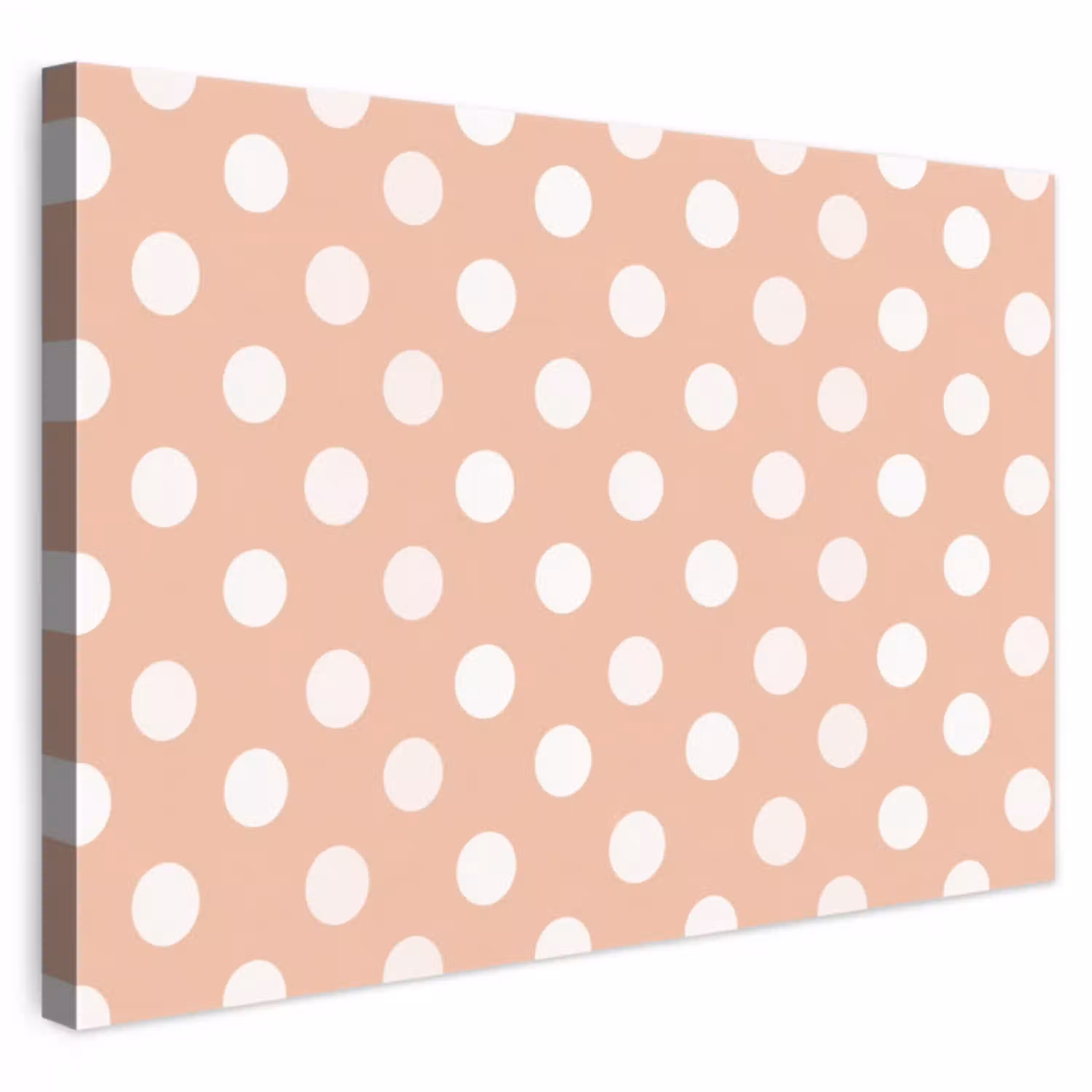 Klassiek - Polka - Perzik canvas 2cm klein 34 -3d