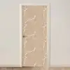 Beige - Marmer - Organisch - Wit deurposter klein 289 -3d_beige