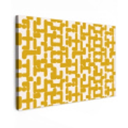 Geel - Beige - Patroon canvas 2cm klein 34 -z3d