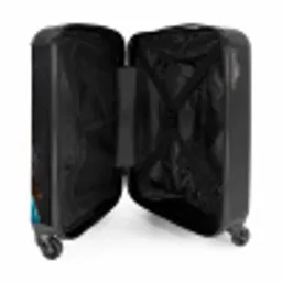 Graffiti kat met blauw vest NBS - Handbagage koffer - Unisex middel -binnenkant