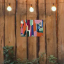 Vormen - Ritmisch - Kleuren - Abstract tuinposter los doek klein -sfeer1