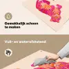 Tijger - Roze - Oranje Inductie beschemer met haakjes klein -ky-schoon-nl
