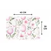 Patroon - Eieren - Roze - Pasen Placemat vinyl groot -specs