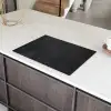 Diep Antraciet Textuur Inductie beschermer vinyl 3mm klein -sfeer8