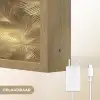 Palm - Waaier - Goud Light Box met batterij (Wandlamp) middel 907 -USP_websiteoplaadbaarNL