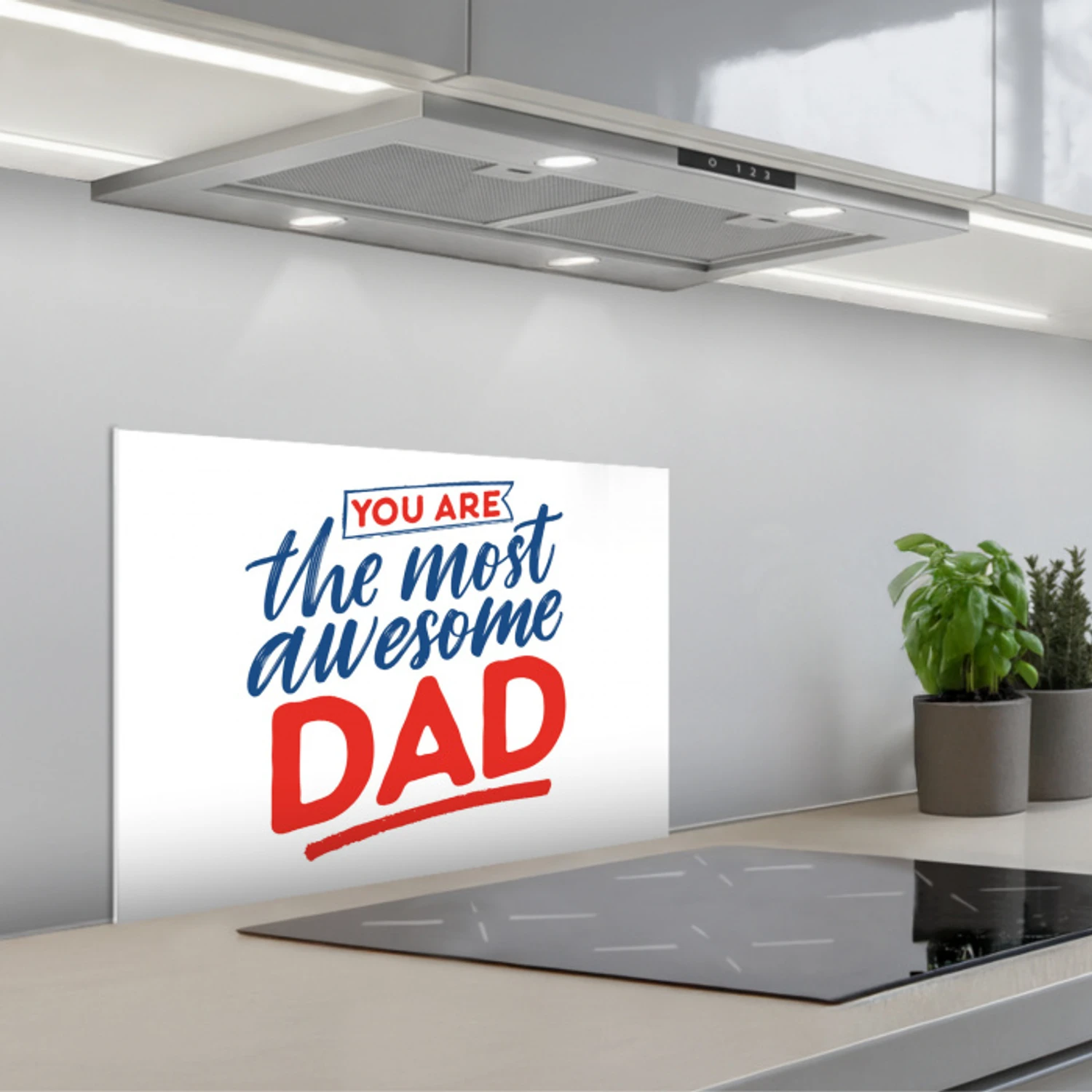 Papa - Vaderdag - Spreuken keuken achterwand spatscherm klein -3d_schuin