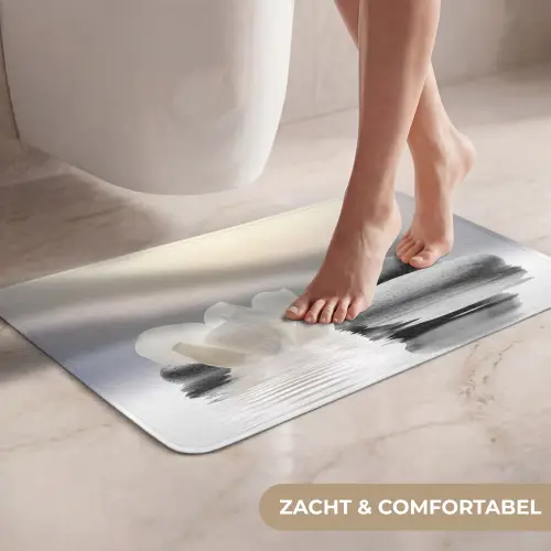 Stenen - Lotus - Wit - Water - Zen WCmat klein -USP_ZachtNL