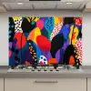 Bloemen - Bladeren - Abstract - Rood keuken achterwand spatscherm klein -3d_website