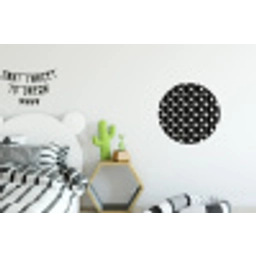 Modern - Geometrisch - Zwart Wandcirkel aluminium klein 190 -kinderkamer