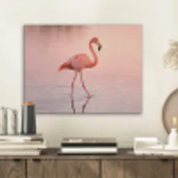 Flamingo - Water - Roze PET vilt klein -sfeer1