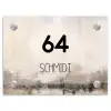 Geschilderd - Modern Naambord Rechthoek middel -3d