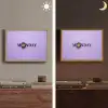 Maandag - Mok - Koffie - Paars Light Box met batterij (Wandlamp) middel -sfeer3