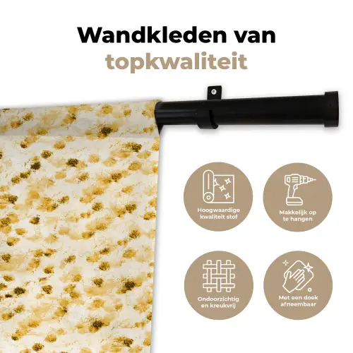 Olie - Verf - Texturen - Beige Wandkleed katoen klein 269 -sfeer2