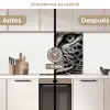 Luipaard - Zwart - Wit - Oog keuken achterwand 2 middel -voor-na2_ES