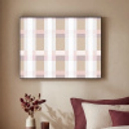 Ruitpatroon - Aardetinten - Minimalistisch Textielframe zwart klein 947 -sfeer1
