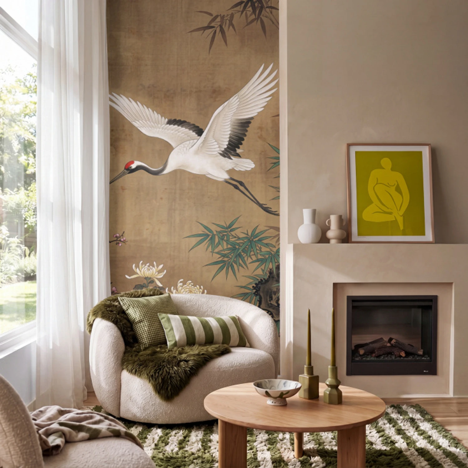 Oosters - Elegant - Kleurrijk Behang Vinyl klein -sfeer2