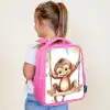 Aap - Dier - Kinderen - Jungle Kinderrugzak - Roze middel -sfeer2