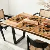 Wereldkaart - Bruin - Kaart Placemat vinyl groot -zzsfeer4_Kitchenyeah-website