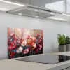 Klaprozen - Roze - Bloemen - Botanisch - Kunst keuken achterwand spatscherm klein -3d_schuin