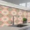 Bloemen - Mandala - Vintage - Patronen keuken achterwand 2 middel 871 -3d_schuin