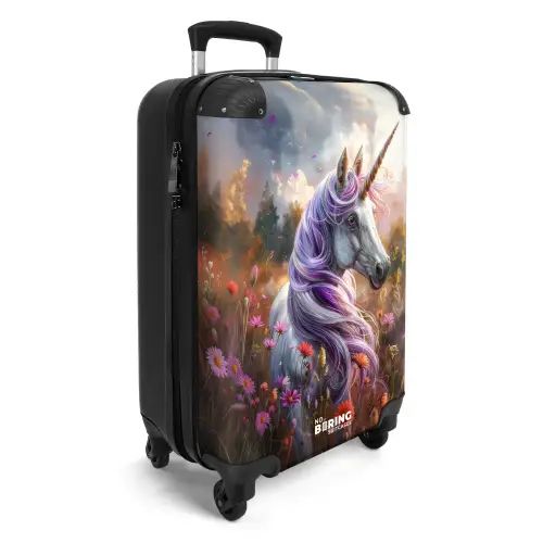 Lavendel lentehoorn NBS - Handbagage koffer - Unisex middel -productfoto_3d
