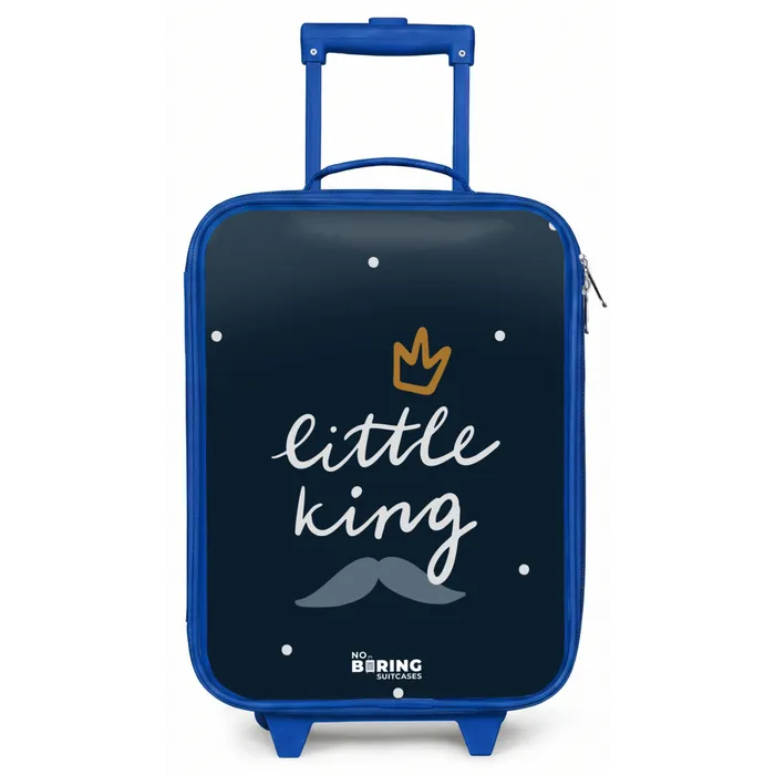 Little king met stippen Kinderkoffer - Blauw klein -zz3dotto