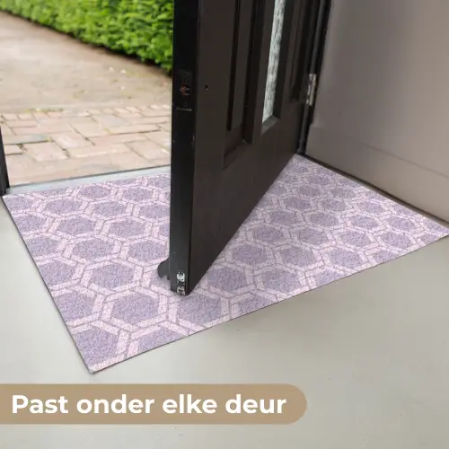 Patroon - Roze - Paars Deurmat klein 898 -USP_NL