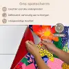 Kleurrijk - Bloemen - Abstract - Stippen keuken achterwand spatscherm klein -spatscherm_NL