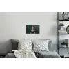 Kroon - Roze druipend verf - Portret Muursticker klein -slaapkamer