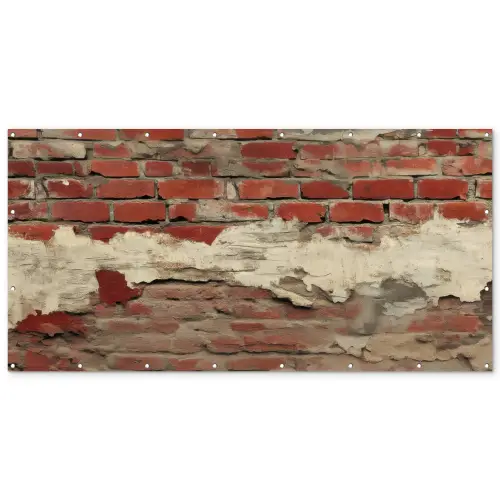 Muur - Baksteen - Verweerd Balkonbeschermer Duitsland klein -zz_3d