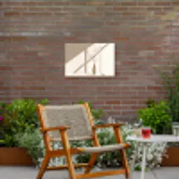 Vaas - Takken - Bessen - Minimalistisch Tuinposter op houten frame 2 cm dik klein -sfeer3