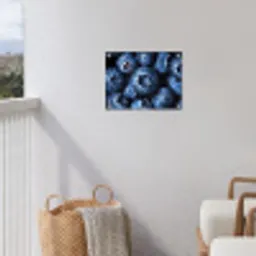 Bessen - Blauw - Fruit tuinposter los doek klein -sfeer8