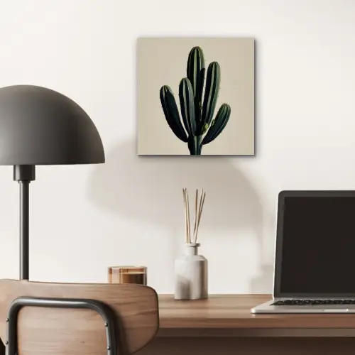 Cactus - Subtiel - Groen aluminium wit klein -sfeer5