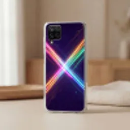Kruisen - Lasterstralen - Neon Telefoonhoesje Samsung Galaxy A12 klein -sfeer2
